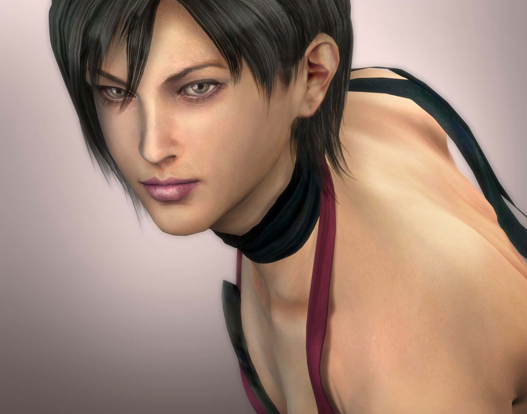 Ada Wong, anime character, short dark hair, HD Desktop Wallpaper
