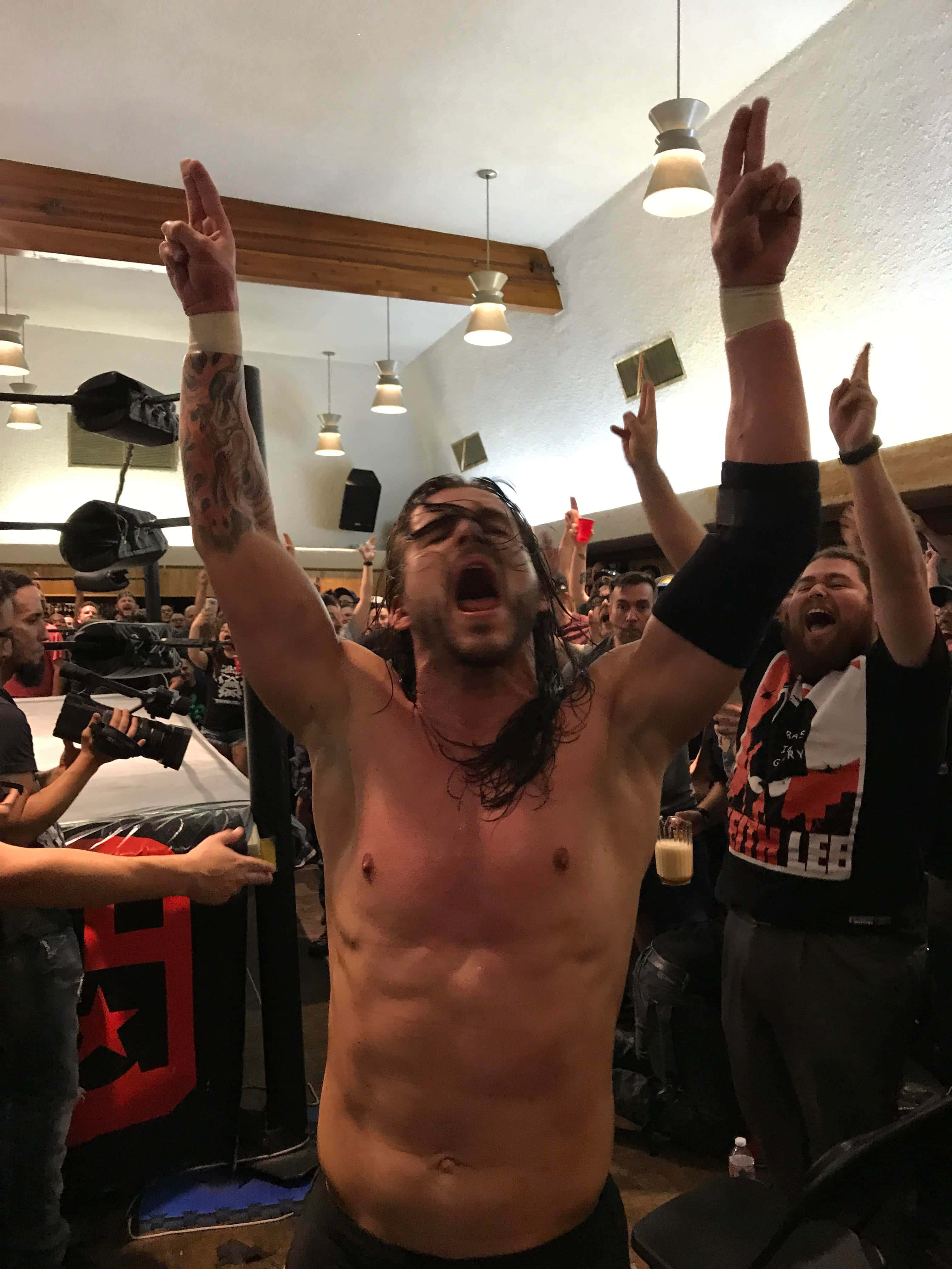 Adam Cole, shirtless, tattoos, 4K Phone Wallpaper