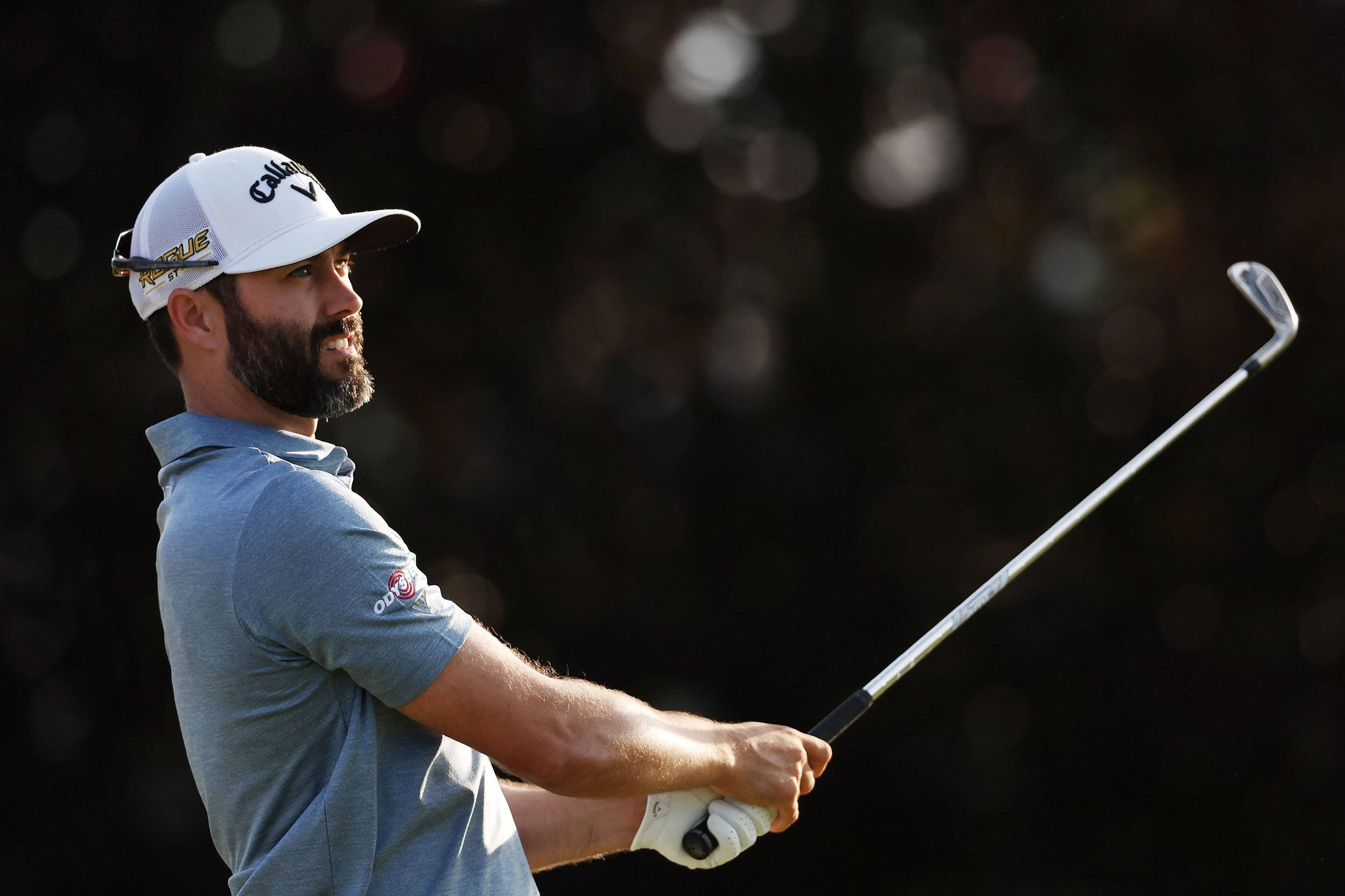Adam Hadwin, golfer, mid-swing, Full HD Desktop Wallpaper