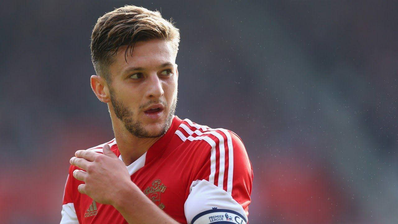 Adam Lallana, red and white jersey, soccer player, HD Desktop Wallpaper