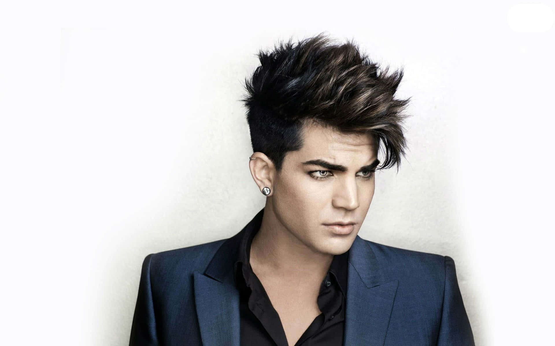 Adam Lambert, spiky dark hair, piercing gaze, Full HD Desktop Wallpaper