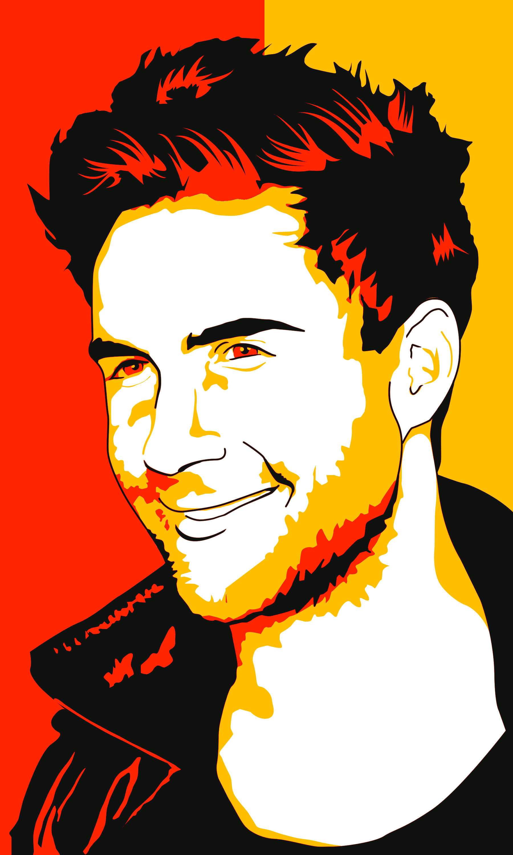 Adam Levine, pop art, spiky hair, 2K Phone Wallpaper