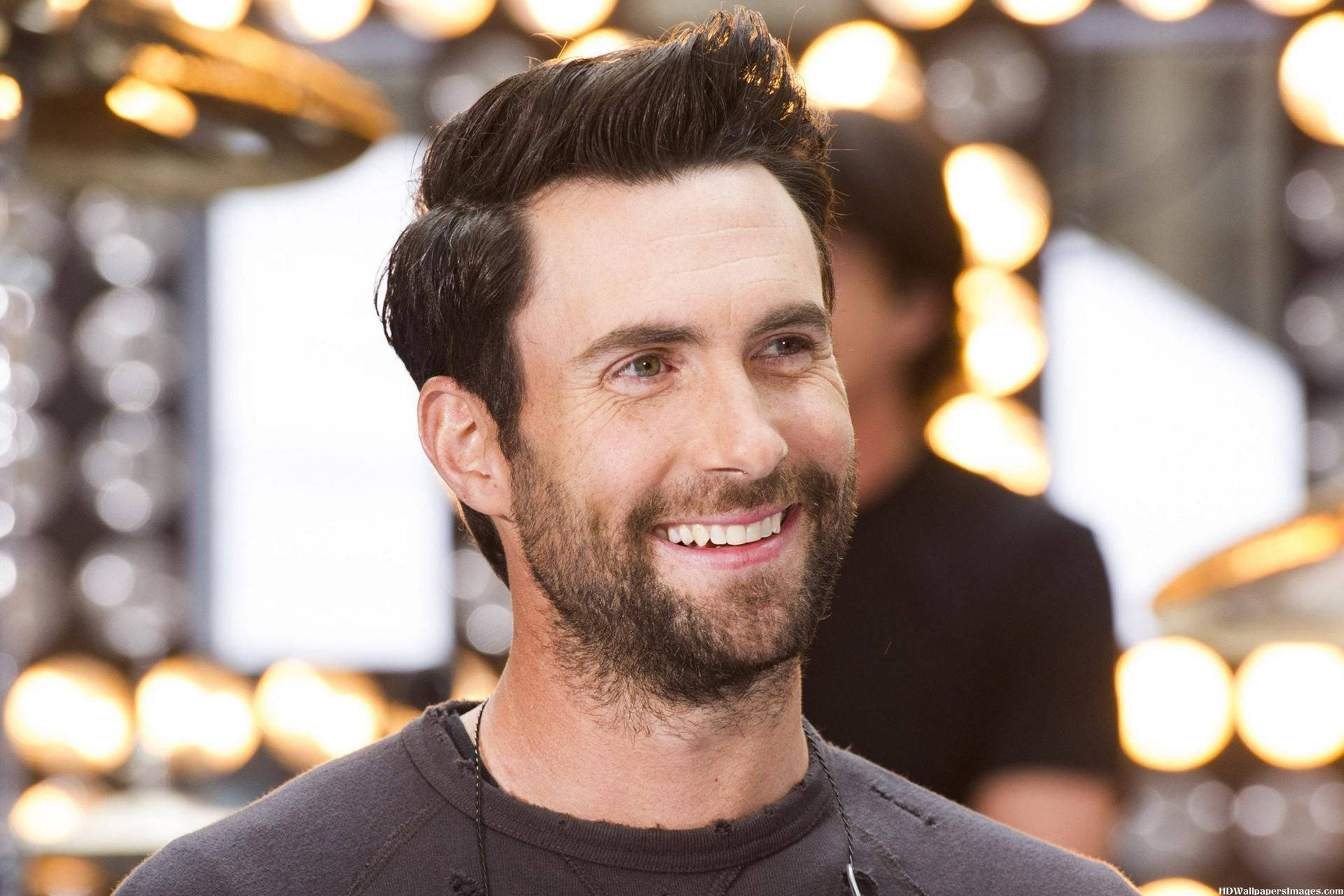 Adam Levine, dark hair, beard, Full HD Desktop Wallpaper