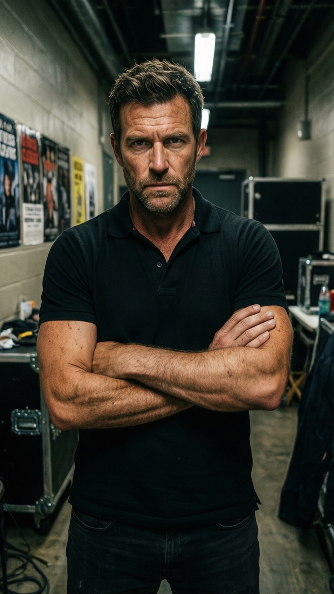 Adam Pearce, backstage, serious look, Full HD Phone Wallpaper