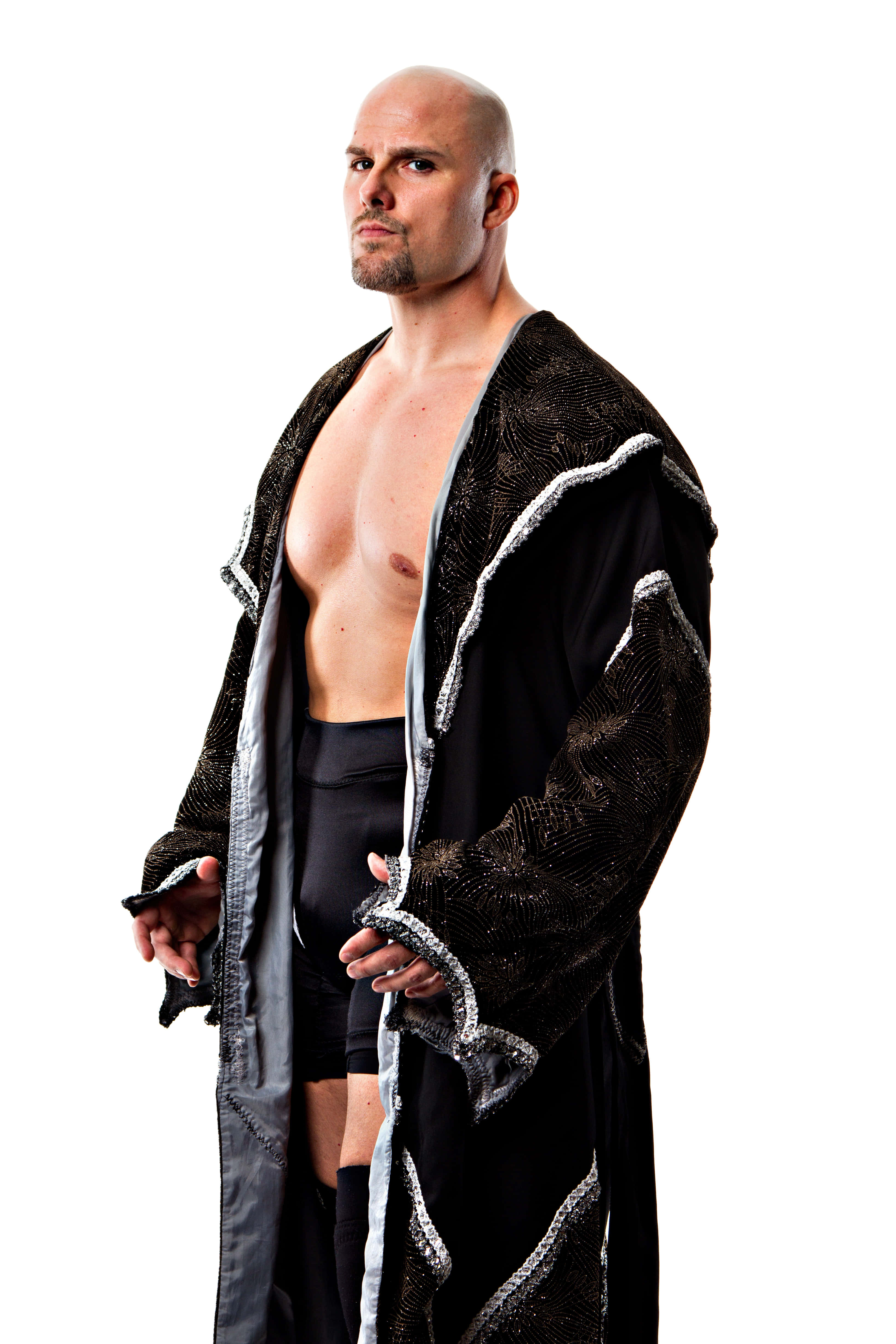 Adam Pearce, black sequined robe, silver trim, 4K Phone Wallpaper