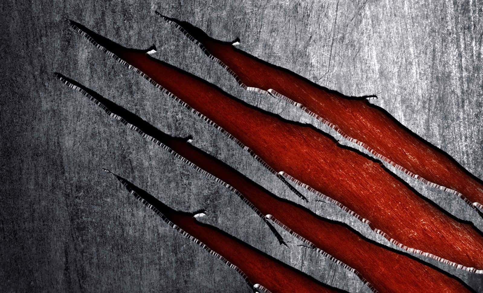 Adamantium, deep red, gritty gray metallic surface, HD Desktop Wallpaper