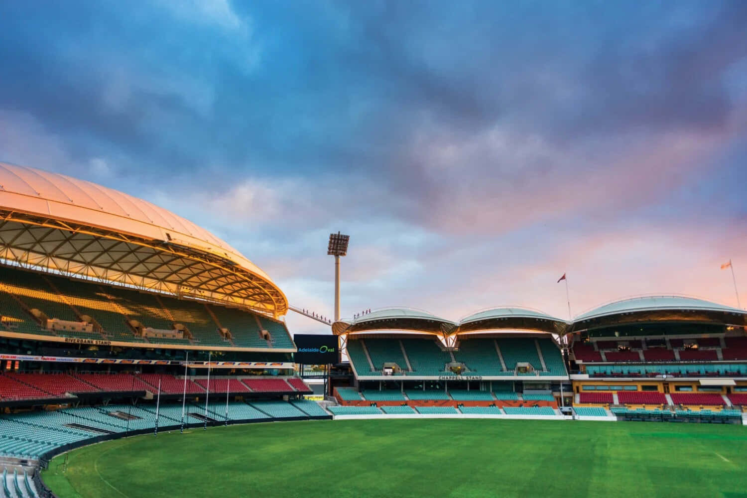 Adelaide Oval, sunset, dusk, HD Desktop Wallpaper