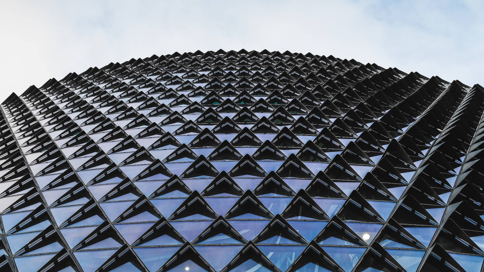 Adelaide, futuristic building, geometric glass and steel facade, Full HD Desktop Wallpaper