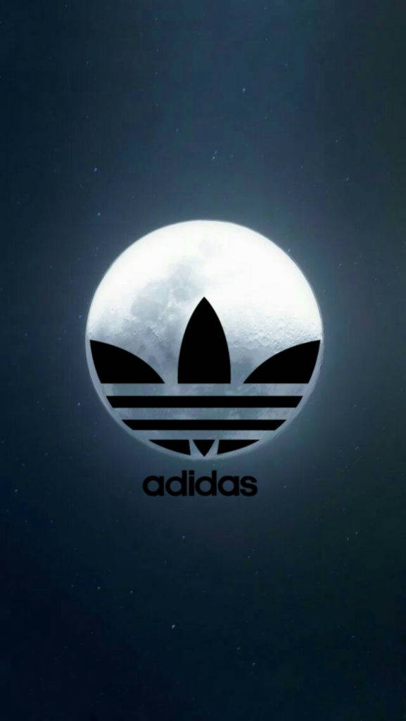 Adidas, iPhone, full moon, SD Phone Wallpaper