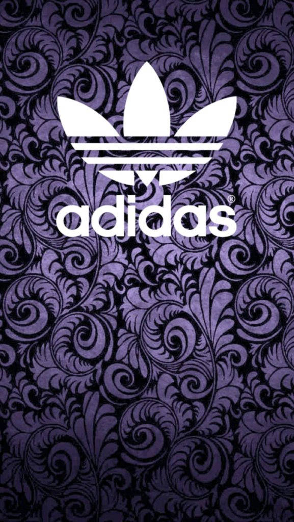 Adidas iPhone, white Adidas logo, dark purple, SD Phone Wallpaper