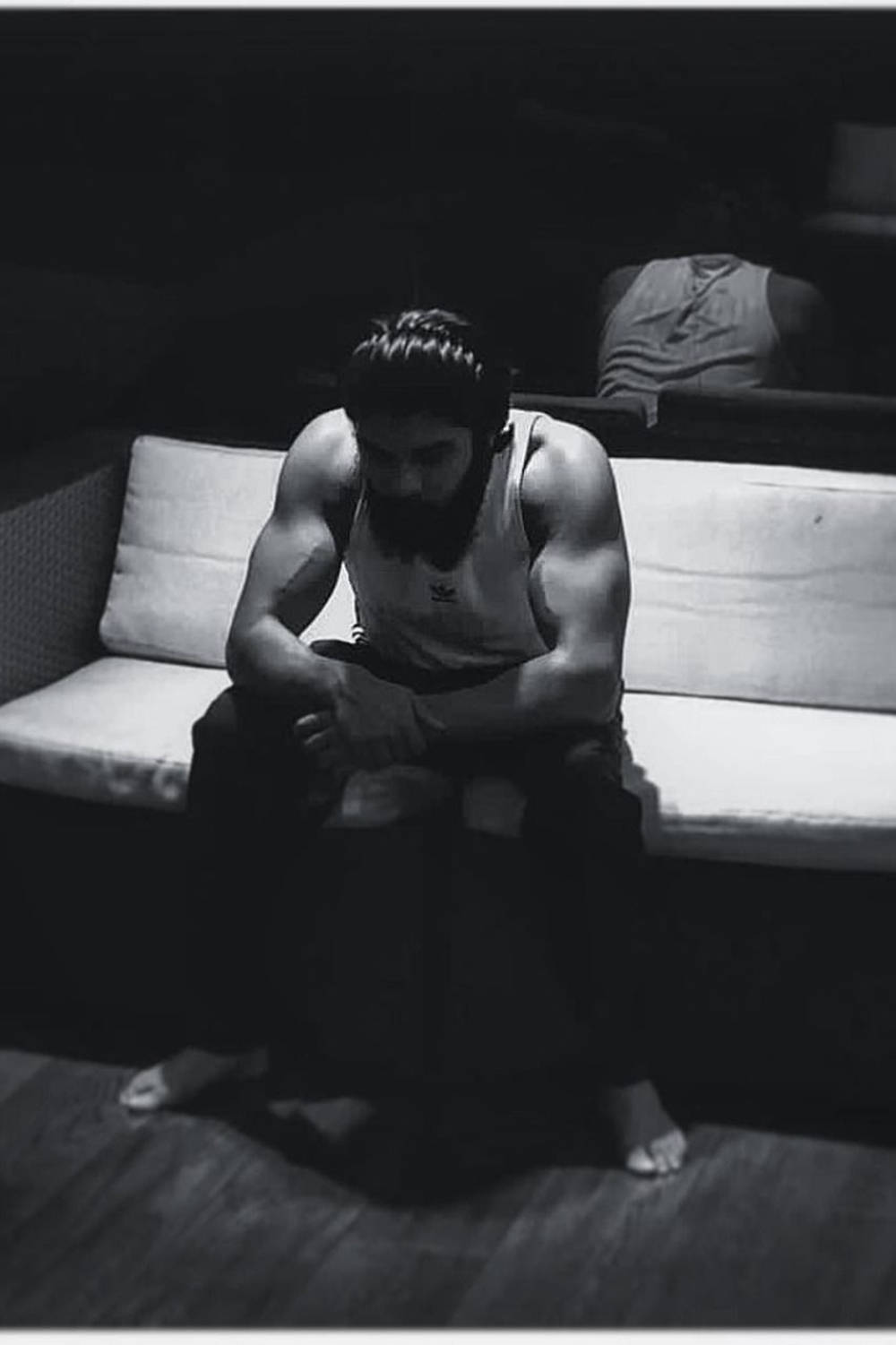 Adithya Varma, couch, dimly lit room, HD Phone Wallpaper