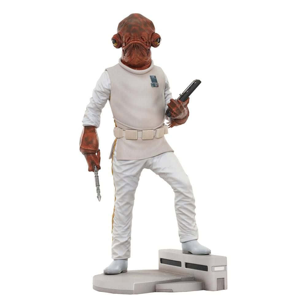 Admiral Ackbar, red-skinned alien, white uniform, SD Desktop Wallpaper