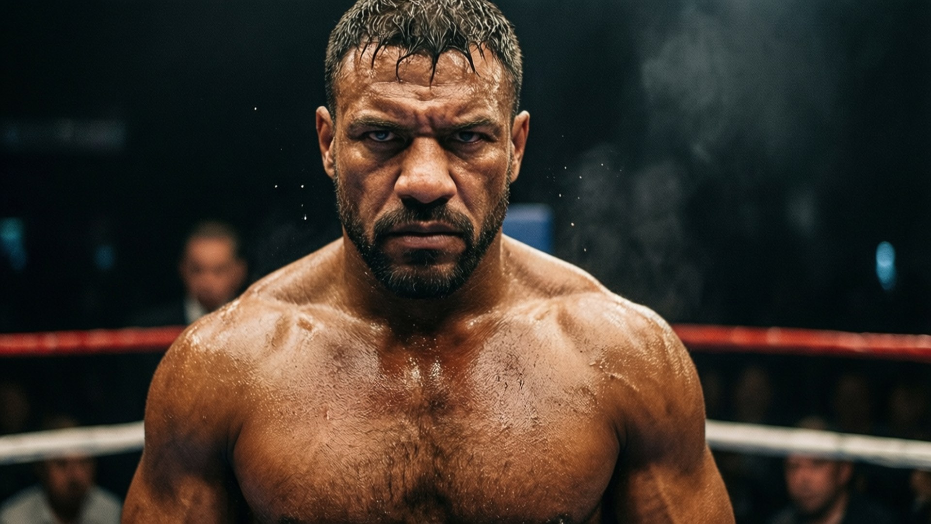 Adonis Creed, ring, intense portrait, Full HD Desktop Wallpaper