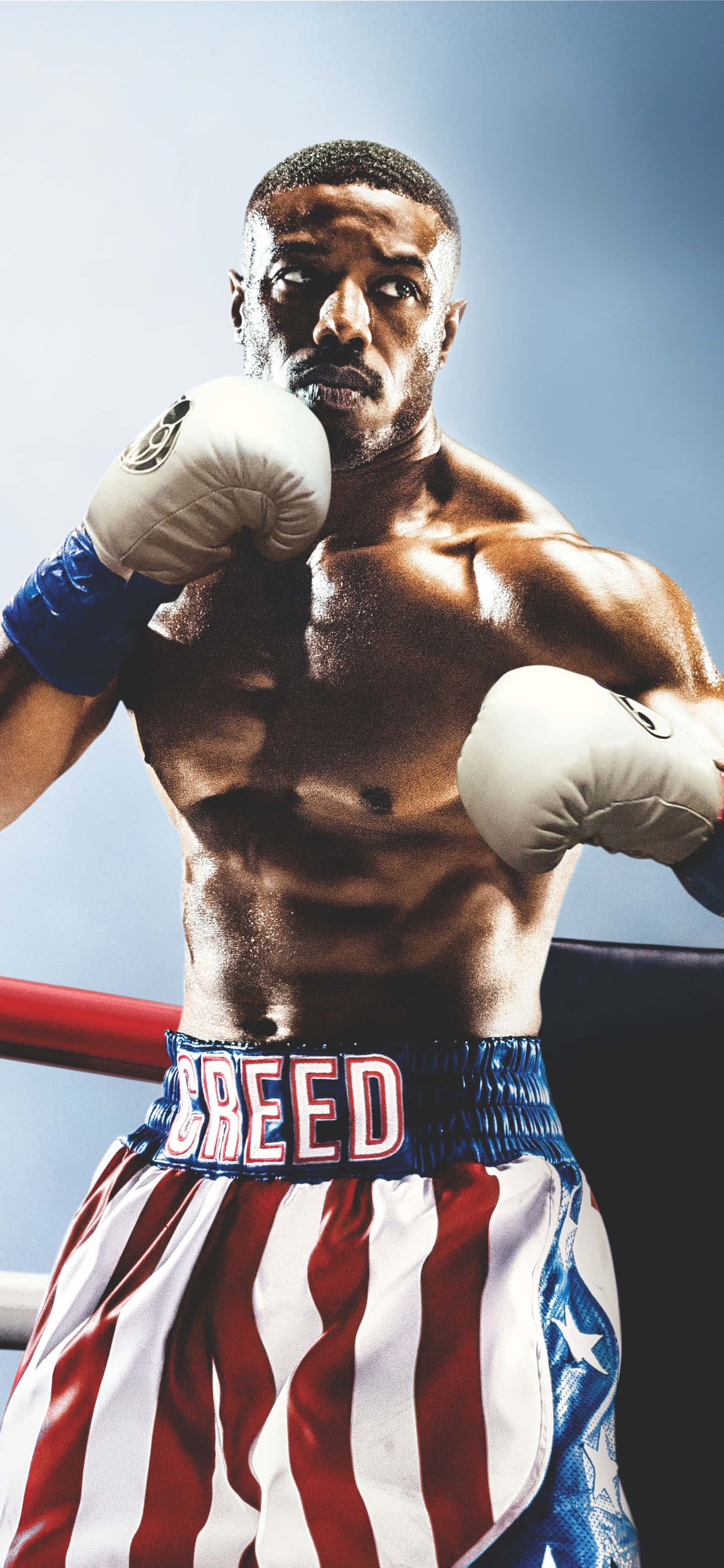 Adonis Creed, Creed, white gloves, 2K Phone Wallpaper