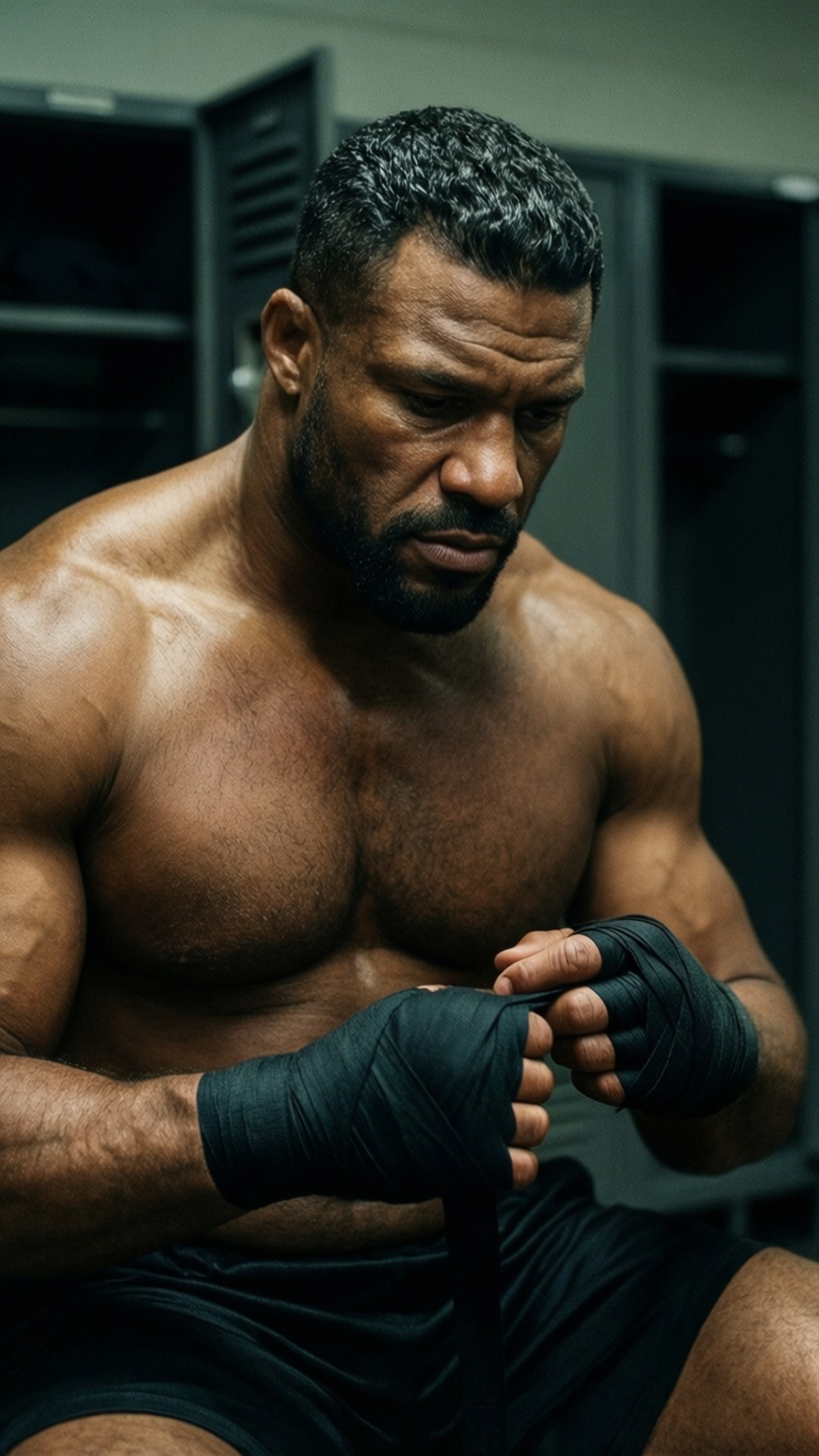 Adonis Creed, locker room, preparing mentally, Full HD Phone Wallpaper