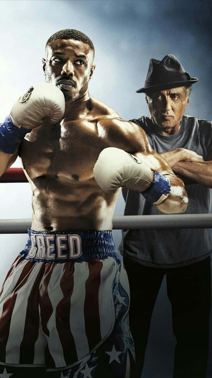 Adonis Creed, ring, patriotic striped shorts, SD Phone Wallpaper