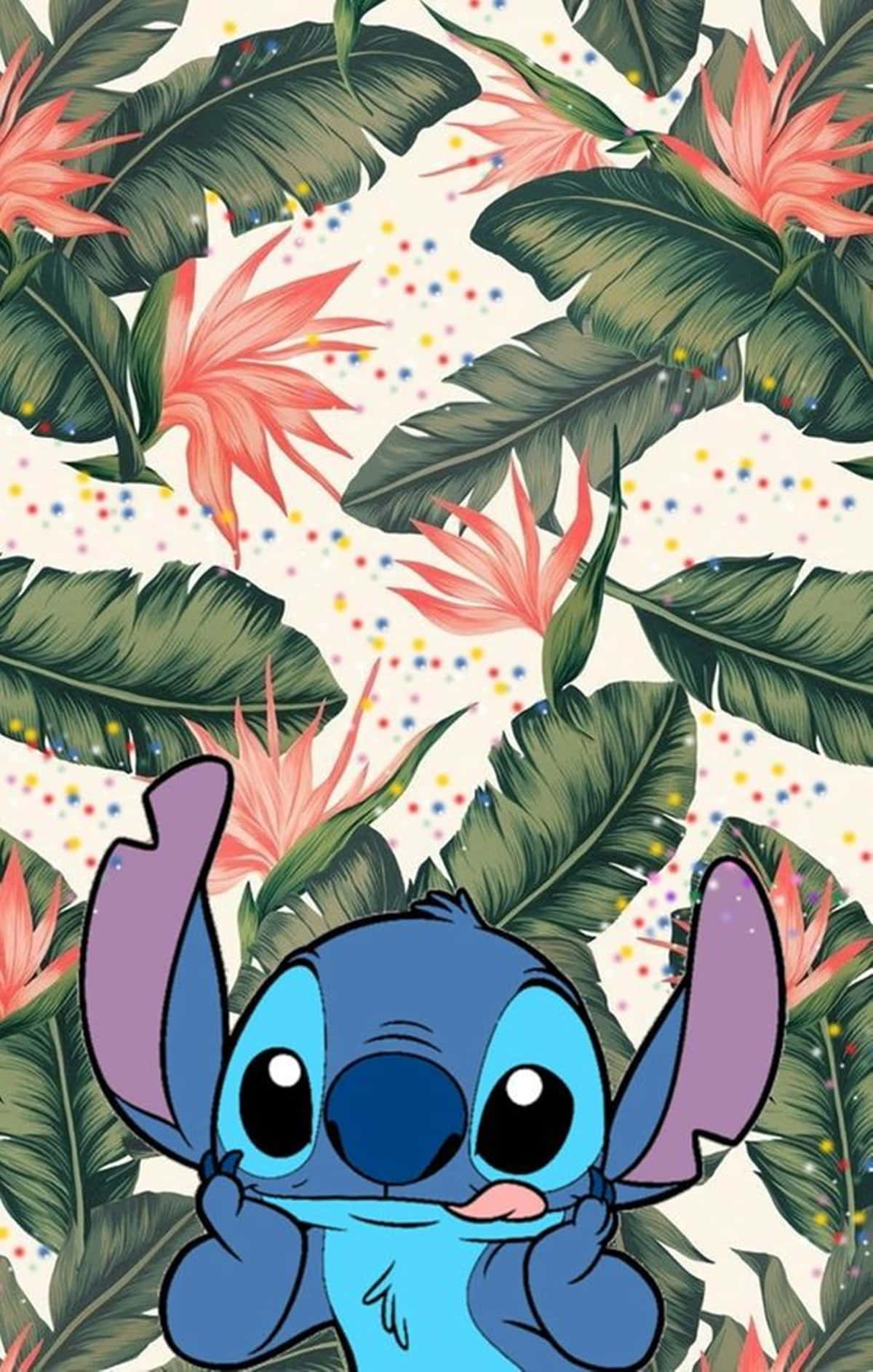 Adorable Stitch, blue cartoon alien, big eyes, HD Phone Wallpaper