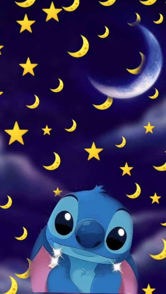 Adorable Stitch, blue alien, big eyes, SD Phone Wallpaper