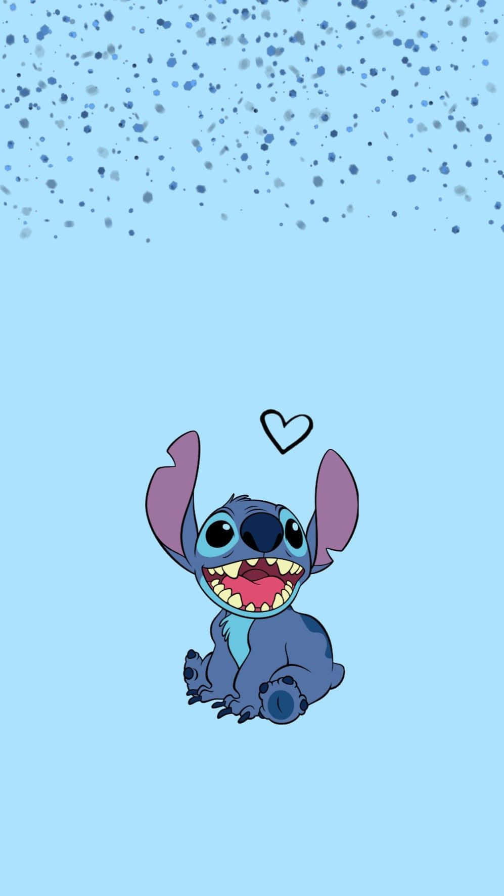 stitch, blue alien, big eyes, HD Phone Wallpaper