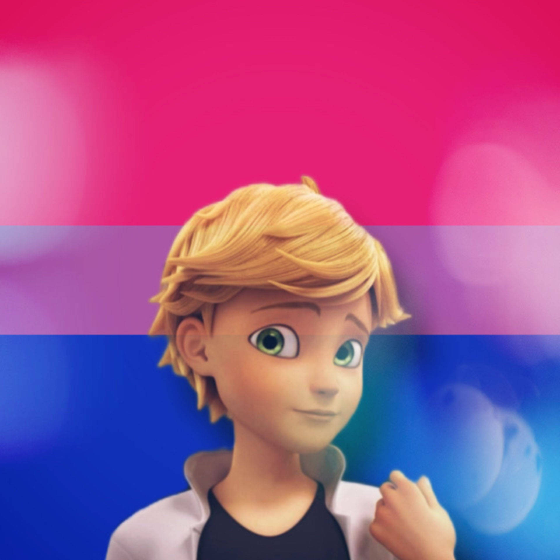Adrien Agreste, blonde hair, green eyes, Full HD Desktop Wallpaper