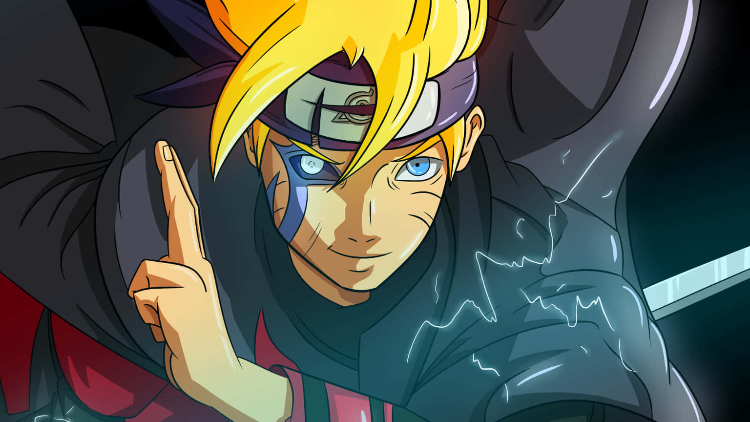 Boruto, spiky blonde hair, blue eyes, HD Desktop Wallpaper