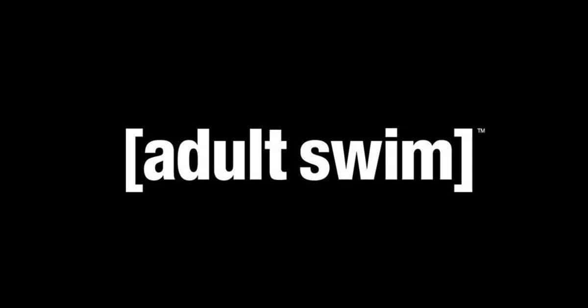Adult Swim, white text, solid black background, SD Desktop Wallpaper