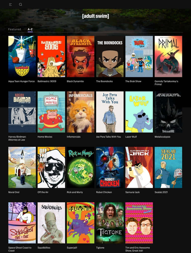 Adult Swim, computer, movie library, SD Phone Wallpaper