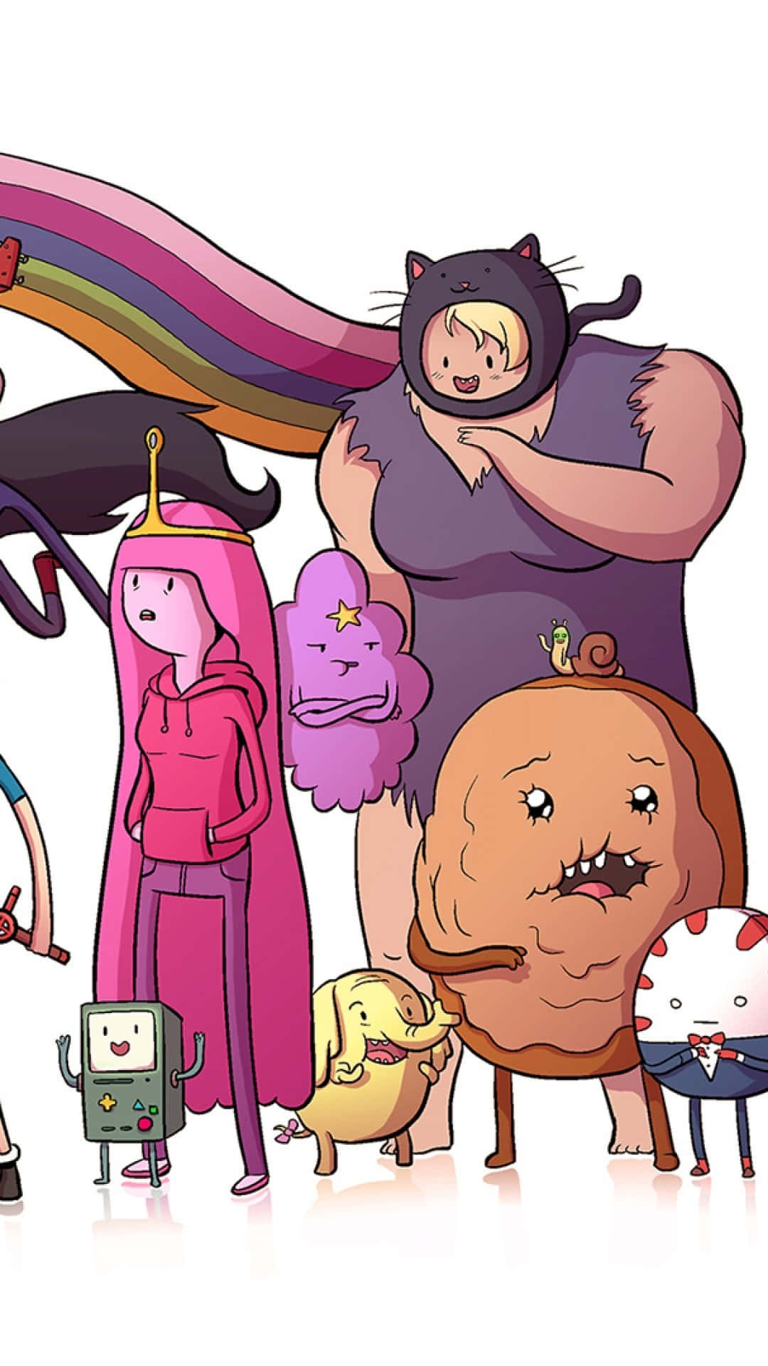 Adventure Time, iPhone, cat-headed woman, Full HD Phone Wallpaper