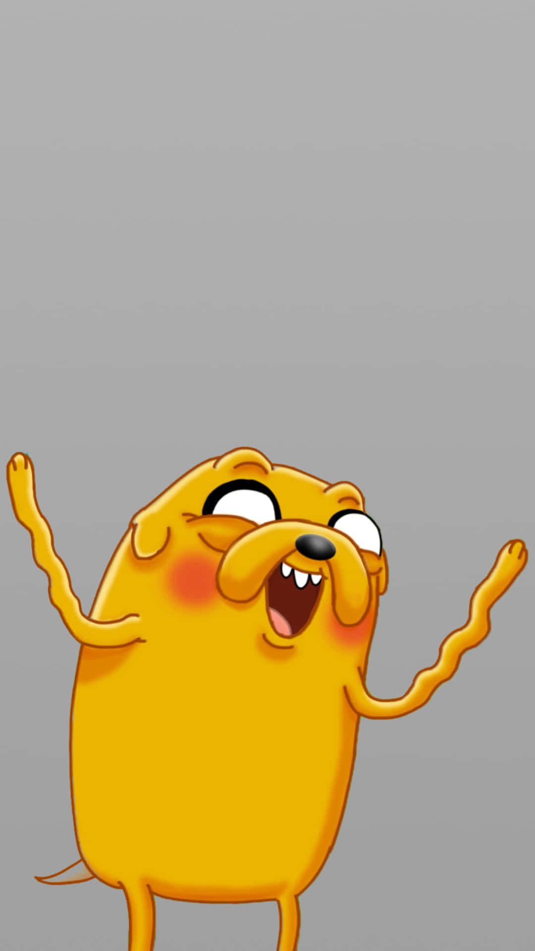 Adventure Time, iPhone, cheerful yellow cartoon dog, Full HD Phone Wallpaper