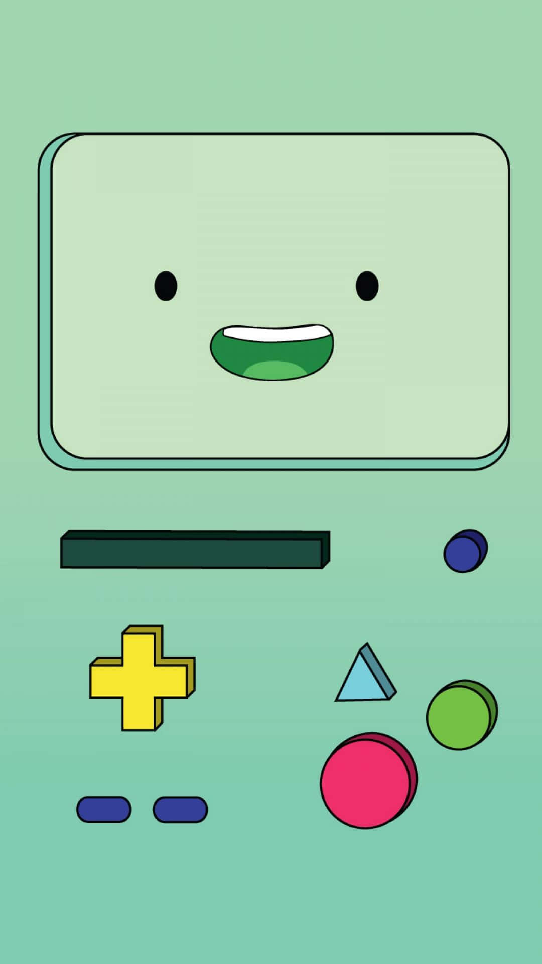 Adventure Time, iPhone, mint green, Full HD Phone Wallpaper