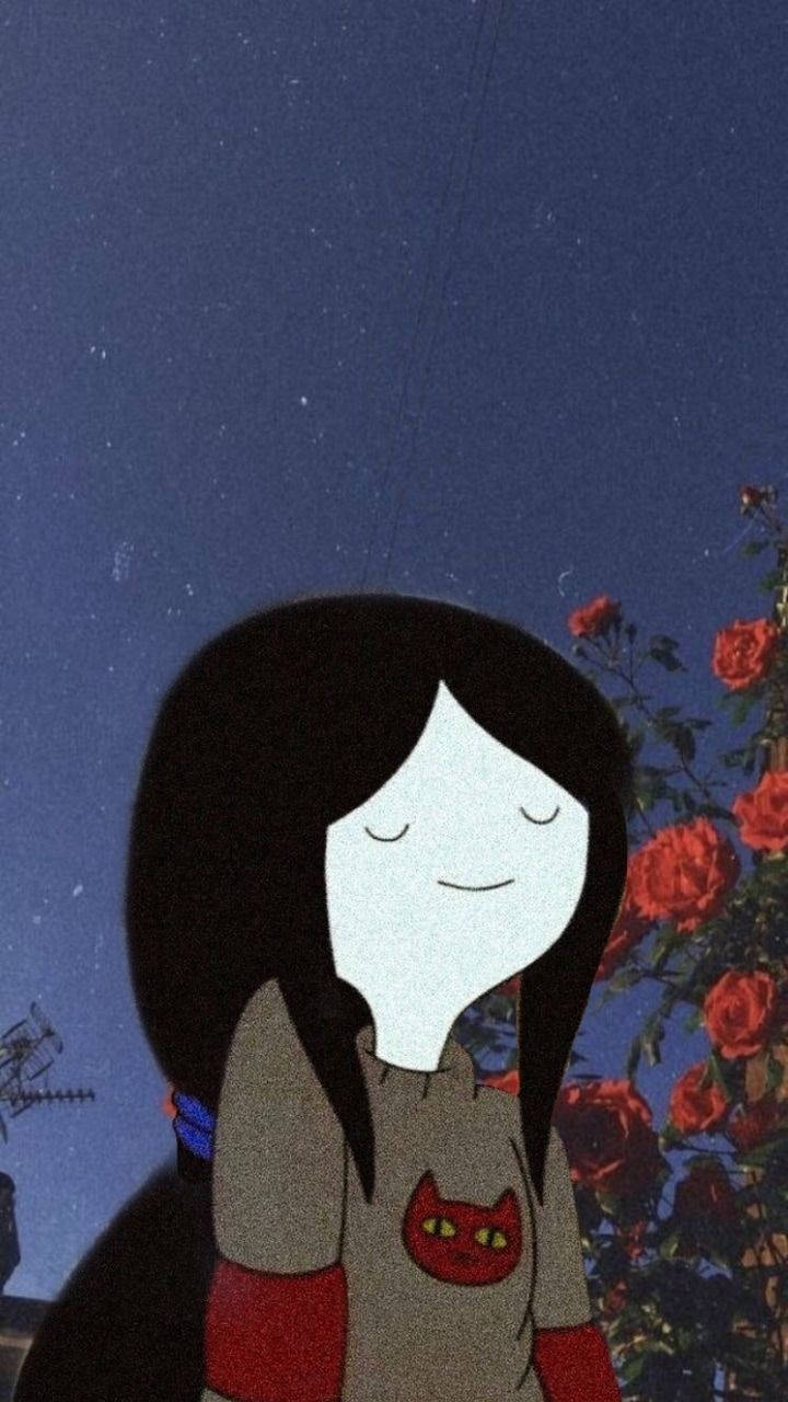Adventure Time, E-Girl Aesthetic, starry night sky, HD Phone Wallpaper