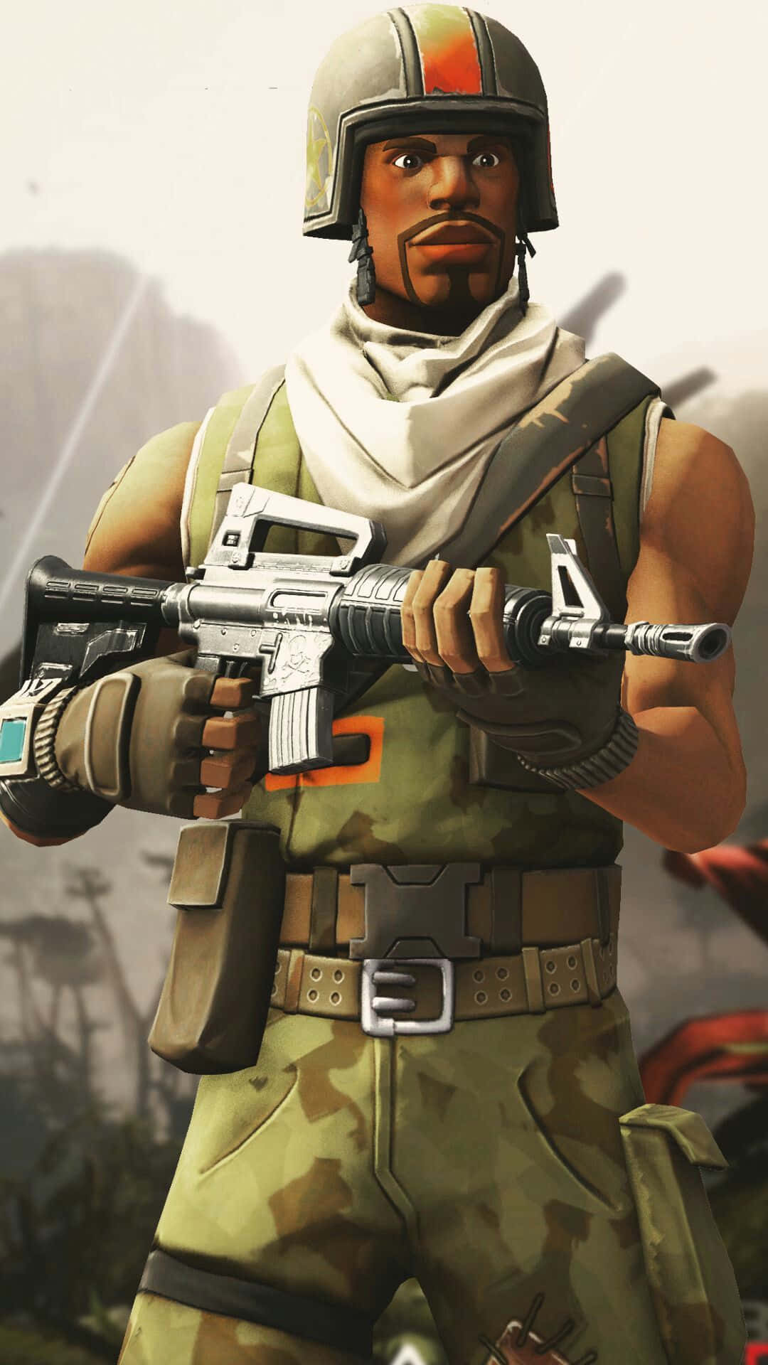 Aerial Assault Trooper, camouflage gear, rifle, Full HD Phone Wallpaper