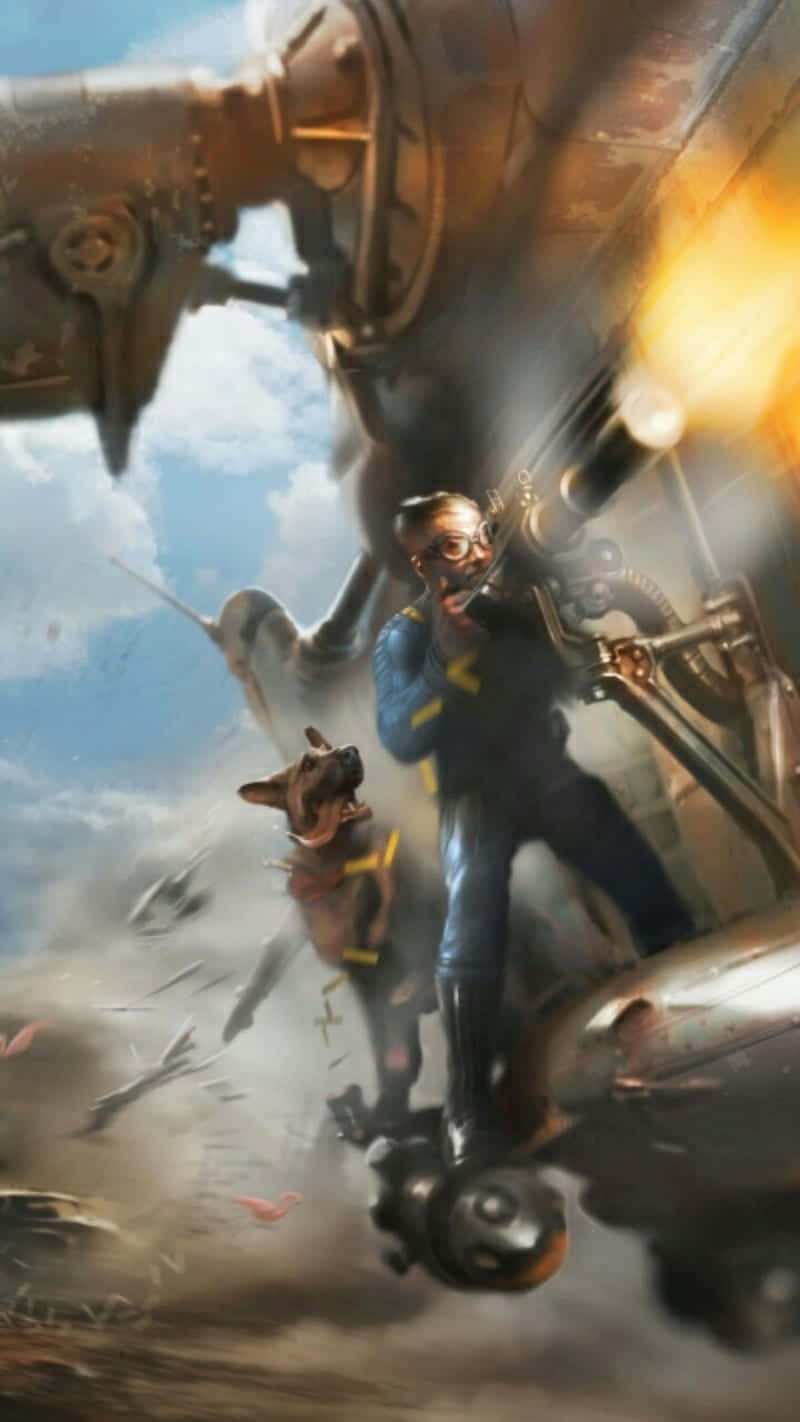 Aerial Assault Trooper, steampunk pilot, goggles, HD Phone Wallpaper
