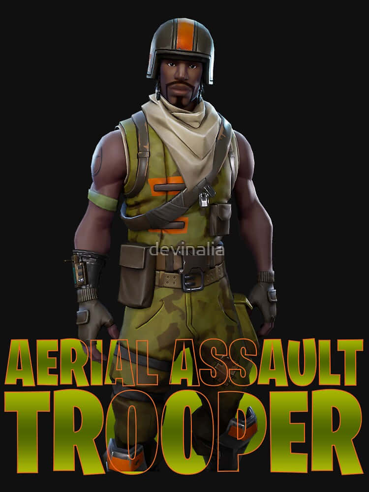 Aerial Assault Trooper, green camo gear, helmet, SD Phone Wallpaper