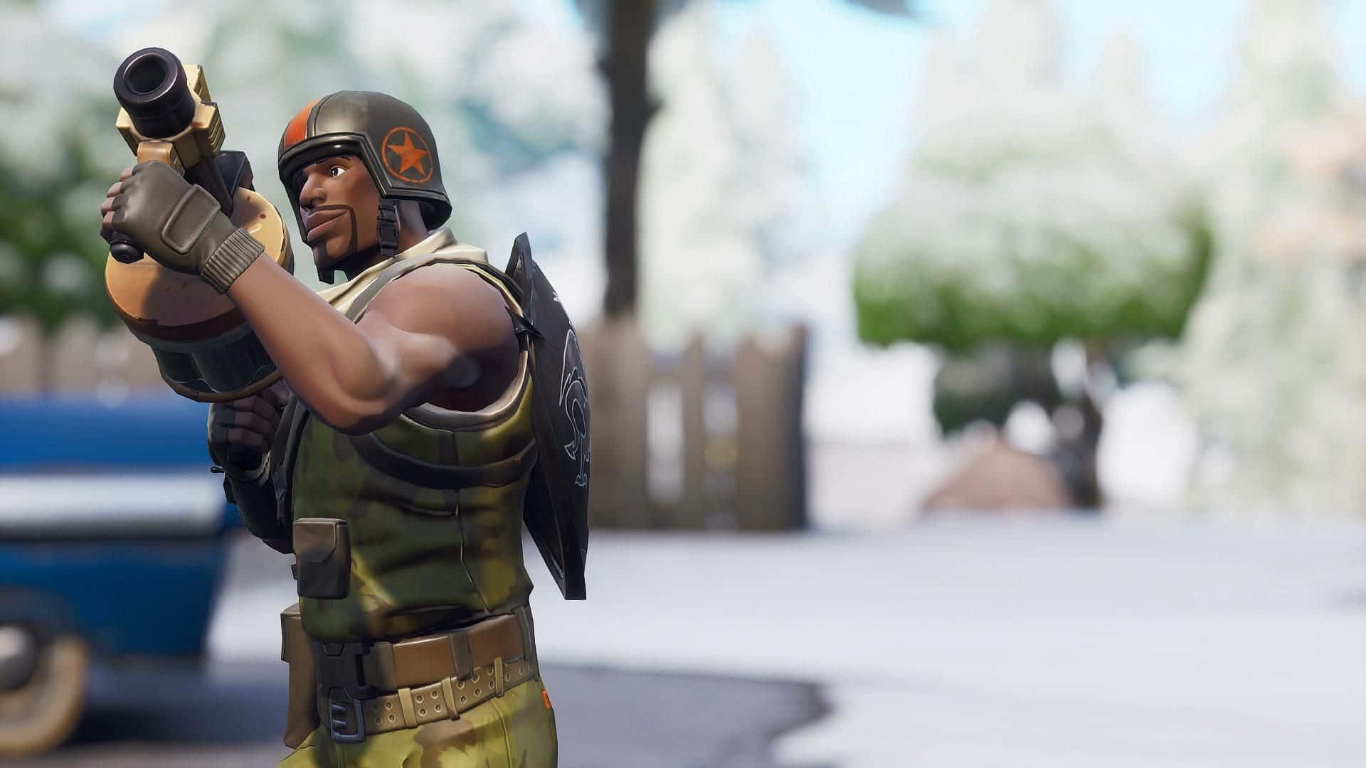 Aerial Assault Trooper, rocket launcher, camouflage gear, Full HD Desktop Wallpaper