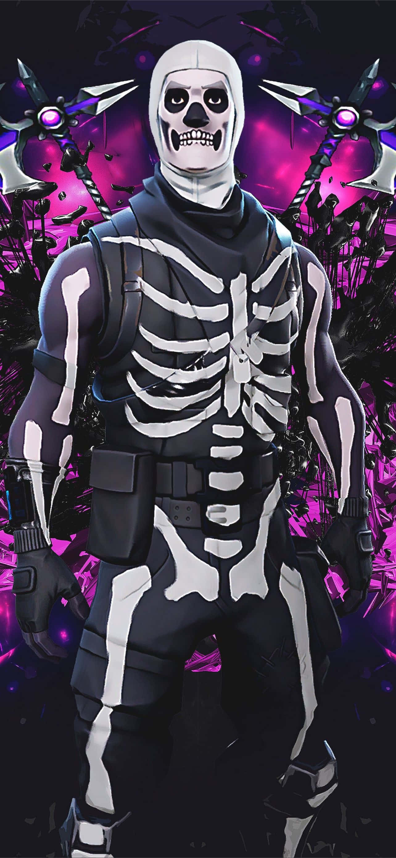 Aerial Assault Trooper, skeleton warrior, black tactical gear, 2K Phone Wallpaper