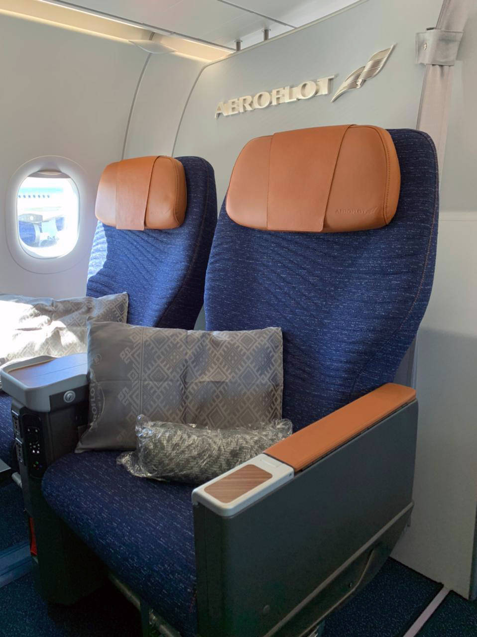 Aeroflot, business class, blue fabric, HD Phone Wallpaper
