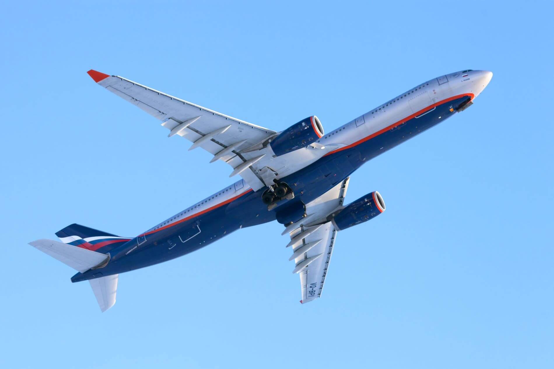 Aeroflot, blue red and white livery, large passenger jet, HD Desktop Wallpaper