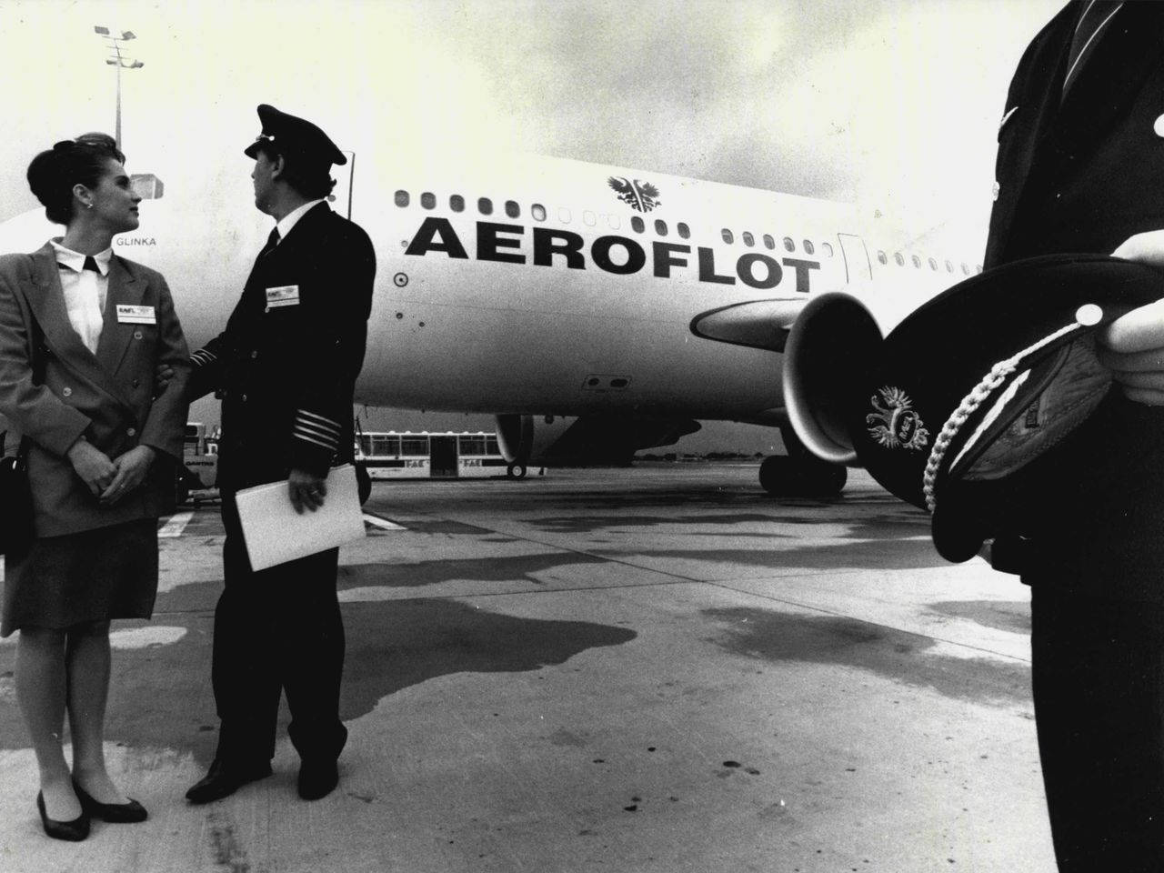 Aeroflot, jet, tarmac, HD Desktop Wallpaper