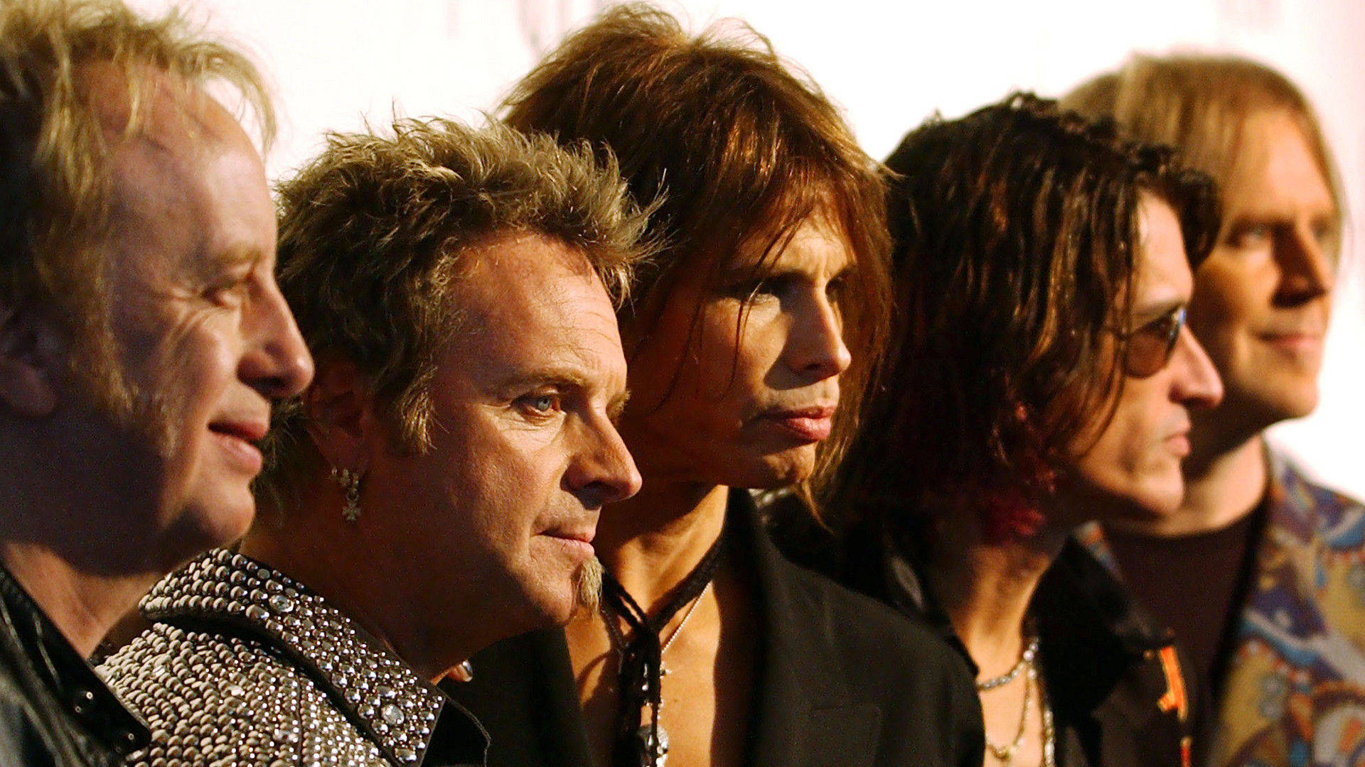 Aerosmith, rock band, styled hair, Full HD Desktop Wallpaper