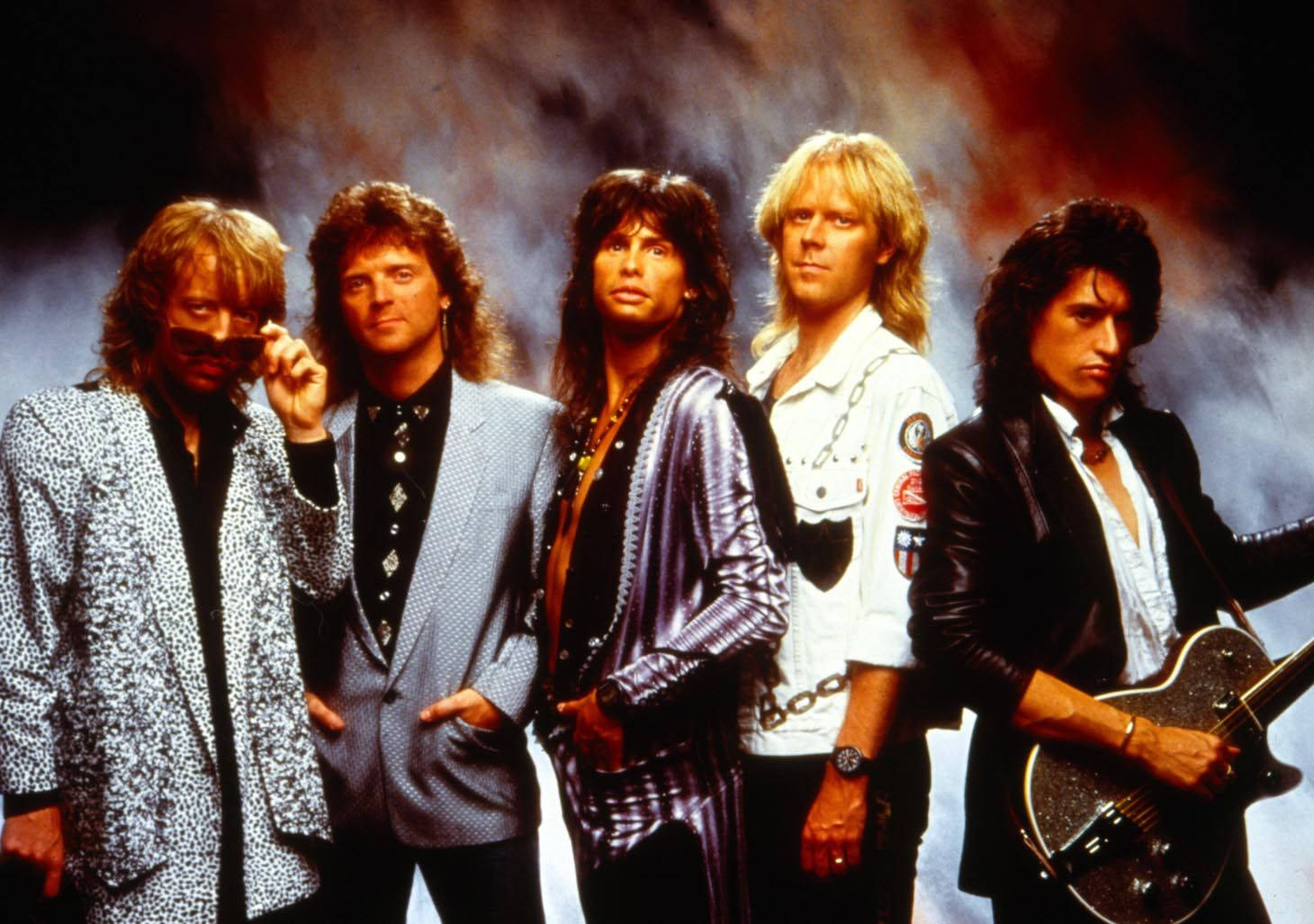 Aerosmith, glam metal, 80s attire, HD Desktop Wallpaper