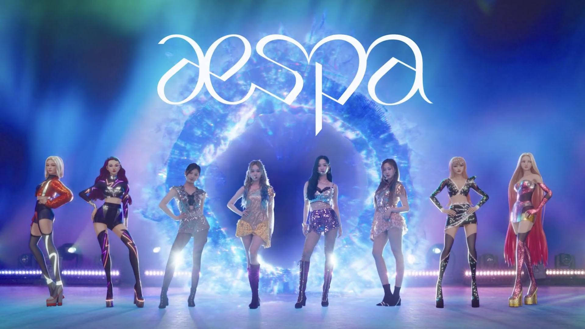 Aespa, avatars, futuristic costumes, Full HD Desktop Wallpaper