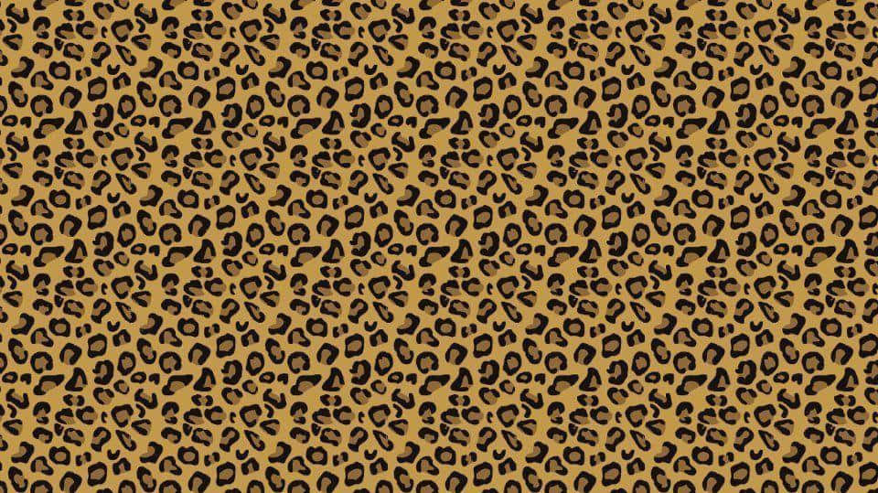 leopard print, black spots, tan background, SD Desktop Wallpaper