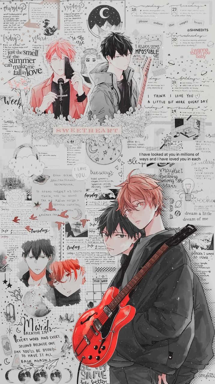 Given Anime, anime boys, guitars, HD Phone Wallpaper