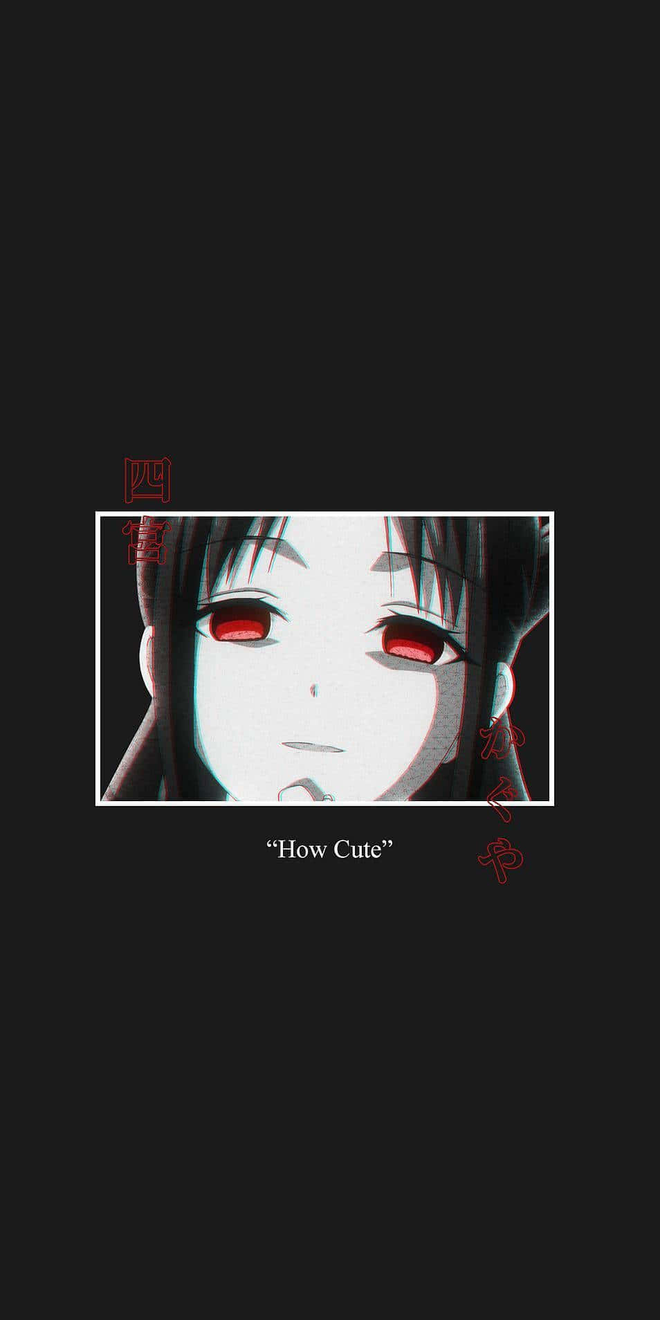 anime girl, red eyes, black hair, HD Phone Wallpaper