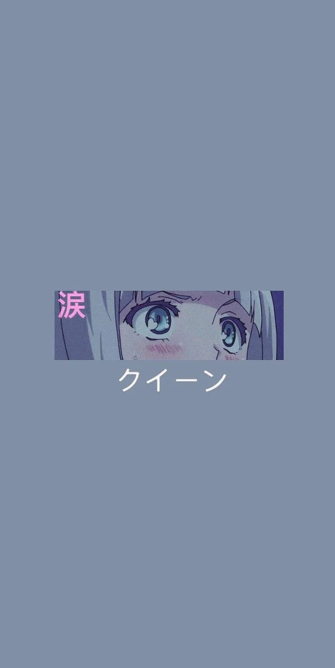iPhone, anime girl, tearful eyes, Full HD Phone Wallpaper