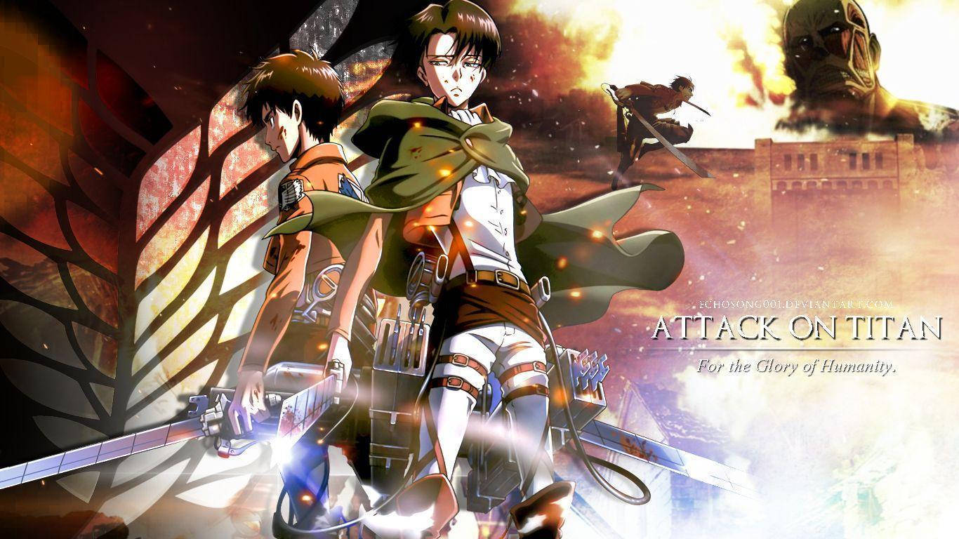Attack On Titan, anime warriors, gear, HD Desktop Wallpaper