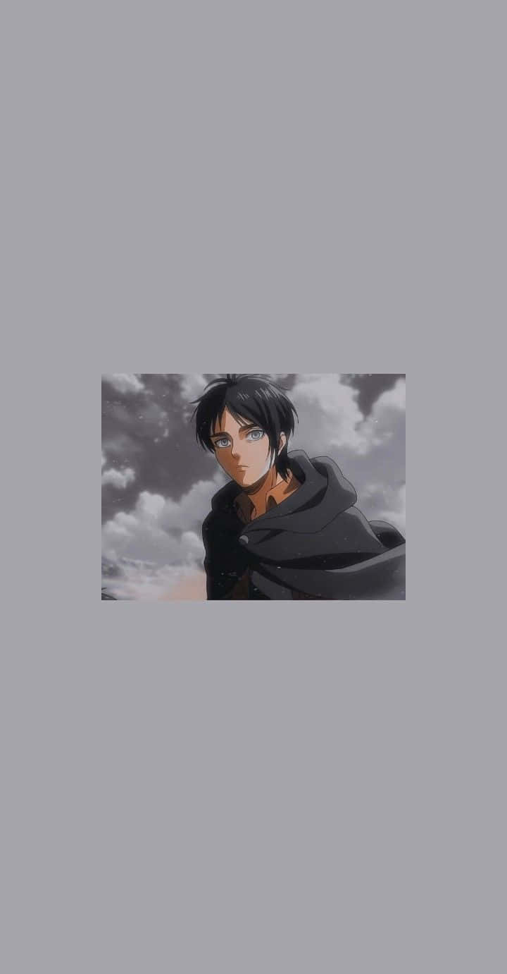 A O T Character, cloudy sky, dark cloak, HD Phone Wallpaper