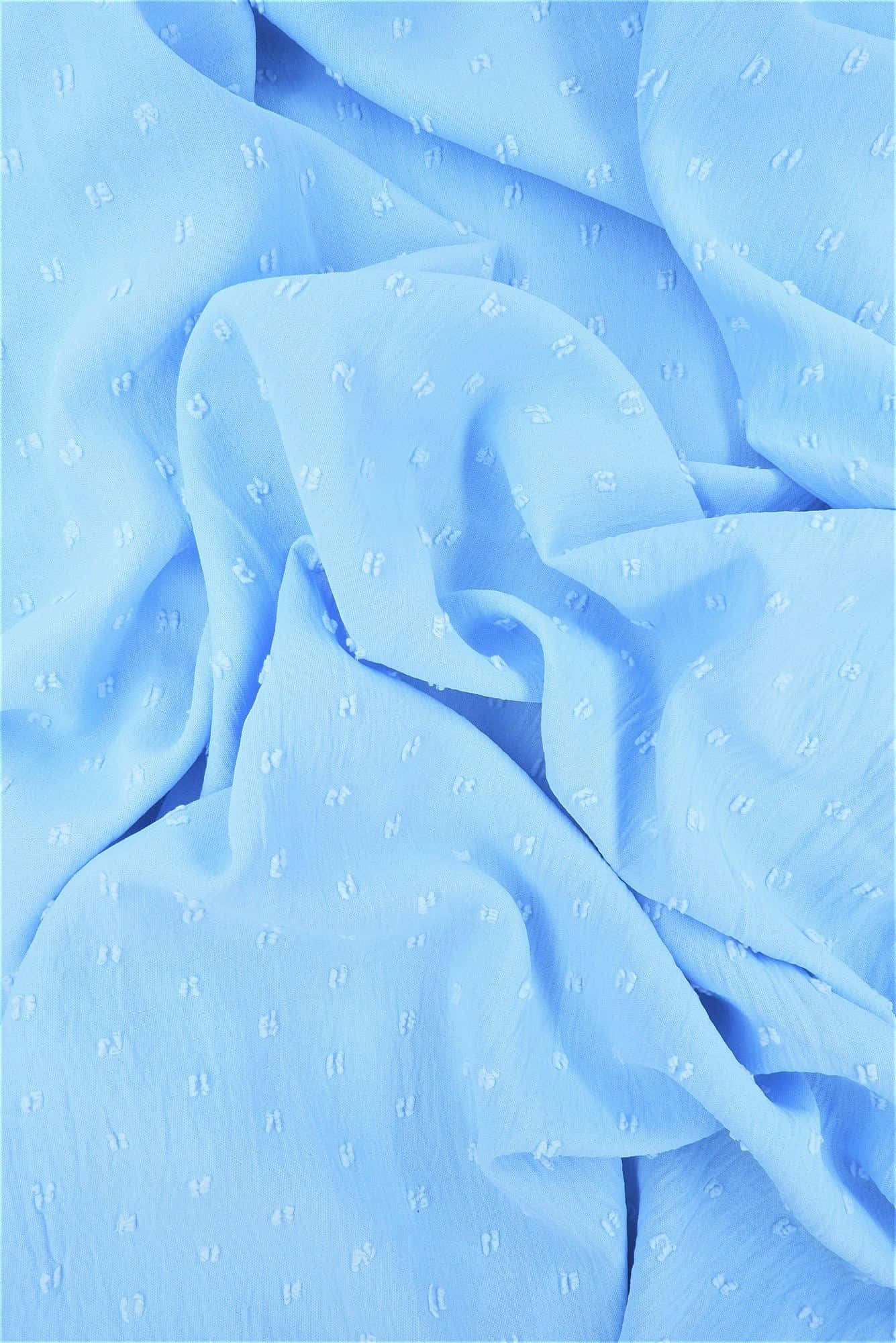 Baby Blue, light blue, white dot pattern, Full HD Phone Wallpaper