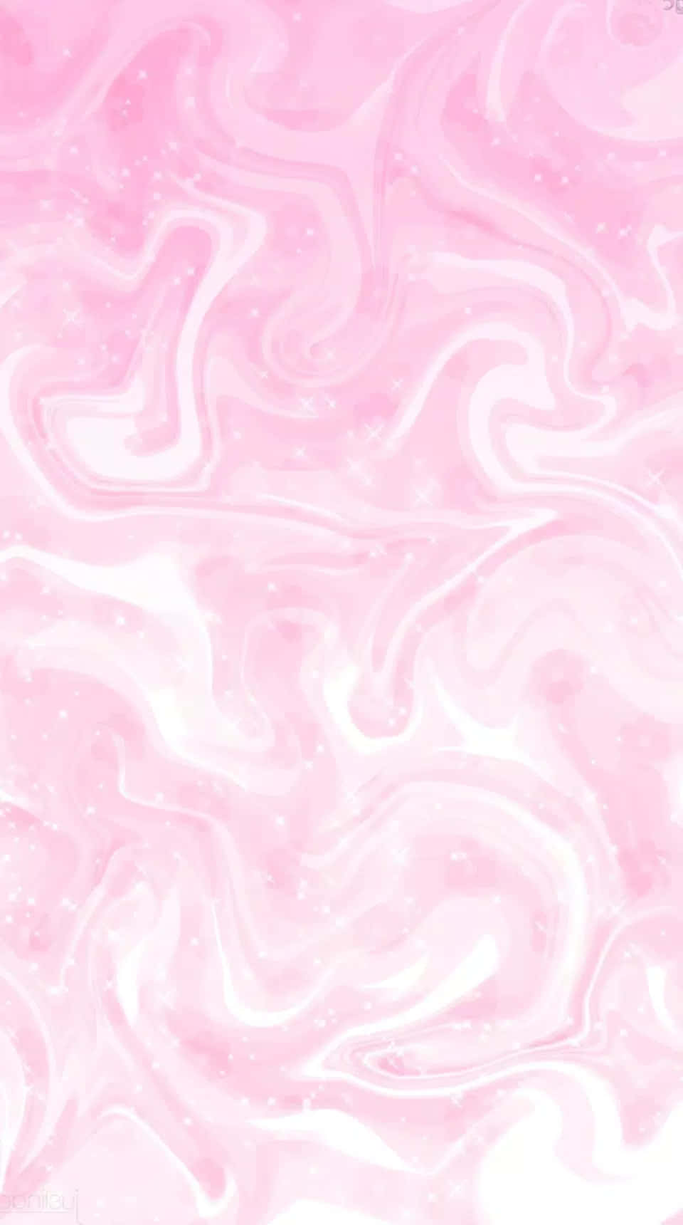 baby pink, soft pink, white swirls, HD Phone Wallpaper